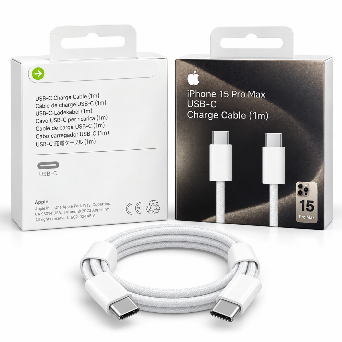 Kabllo karikimi USB-C në USB-C për iPhone 15 Pro Max