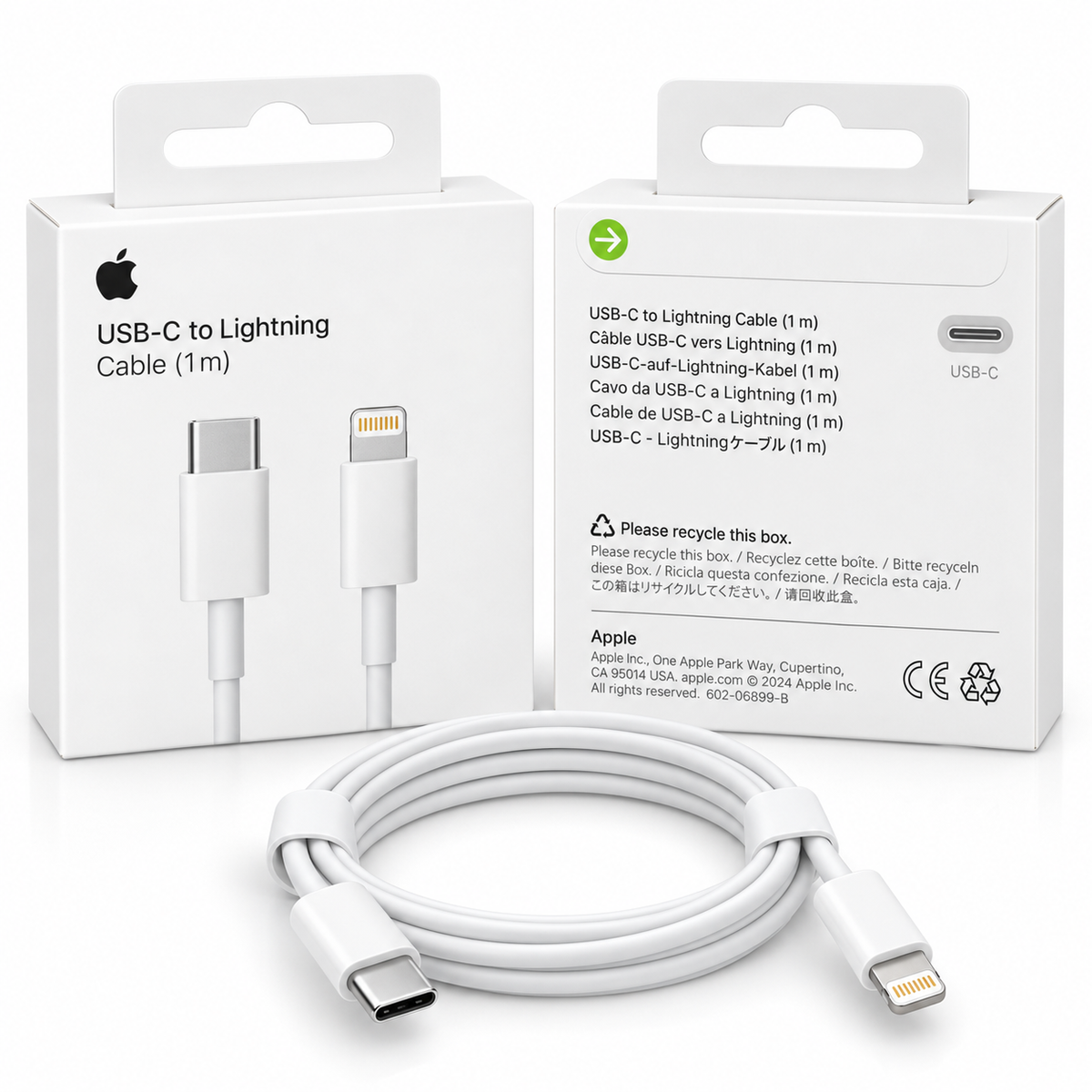 Apple USB-C to Lightning Cable (1m) – Kabllo Karikimi për iPhone