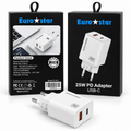 Karikues Eurostar 25W PD USB-C + USB-A – Fisha EU